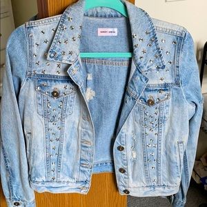 Sunset & Spring brand new studded jean jacket